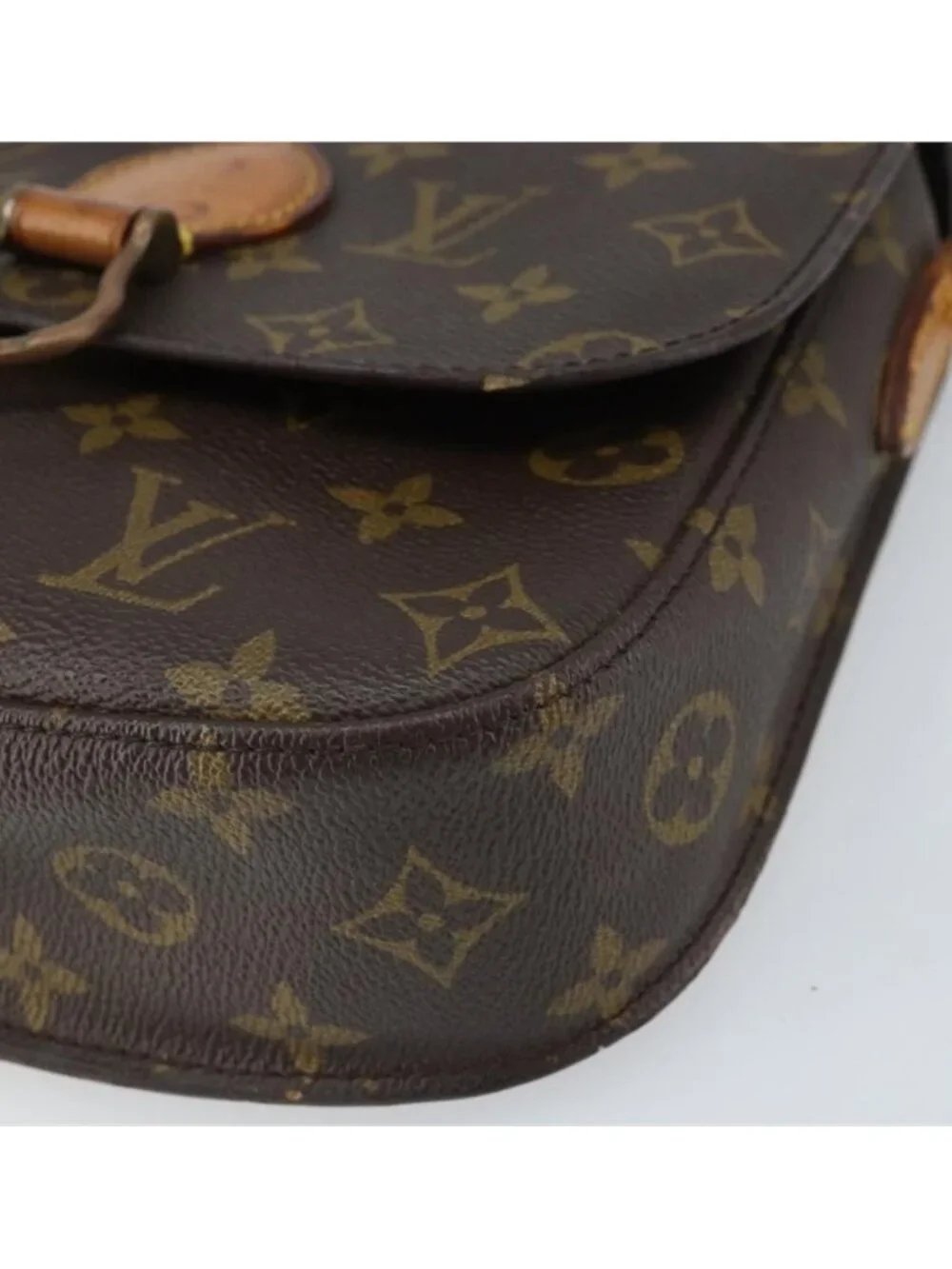 Authentic LOUIS VUITTON Monogram Saint Cloud MM Shoulder Bag M51243 LV - Picture 13 of 16